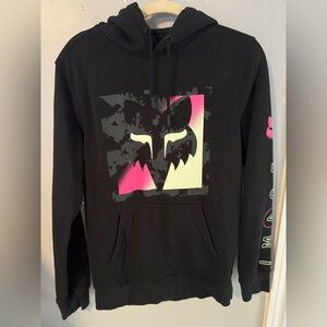 Fox Racing Image Black and Pink Graphic Sweatshirt